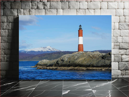 Lighthouse By The Coast Φάρος Δίπλα Στην Ακτή 1 σε Καμβά
