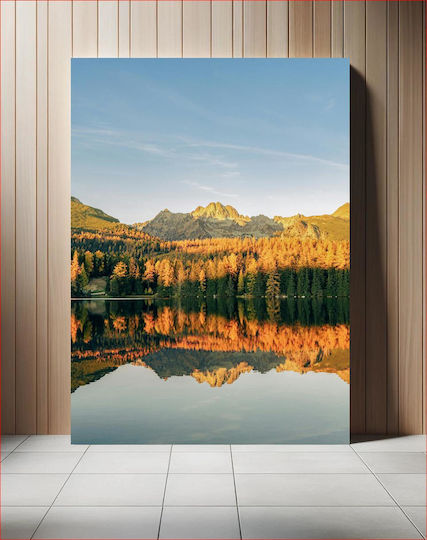 Mountain Reflection In Autumn Αντανάκλαση Βουνού Το Φθινόπωρο