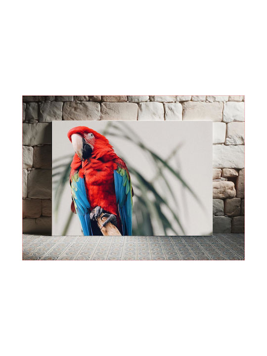 Панел Colorful Parrot On A Branch Многоцветен Папагал На Клон 100x70