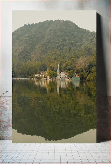 Reflection Of Temple By The Mountain Αντανάκλαση Του Ναού Δίπλα Στο Βουνό 1