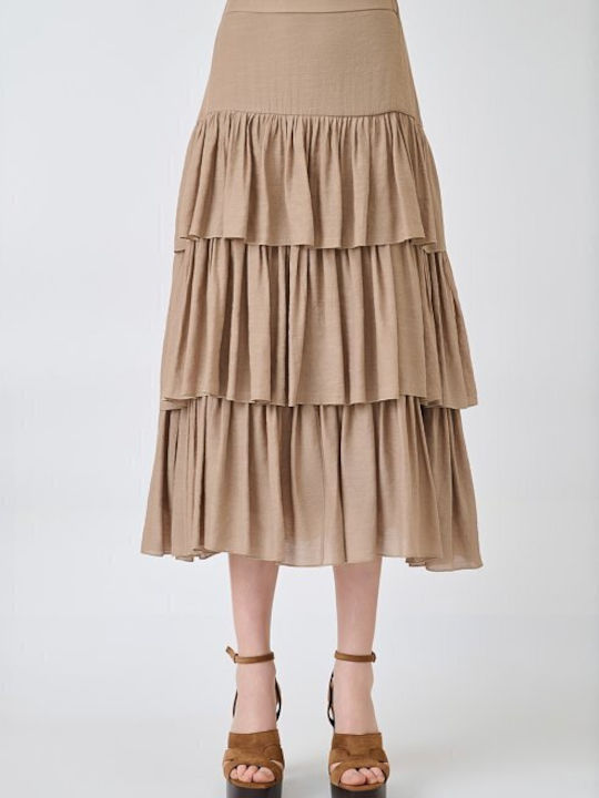 Midi Skirt Beige