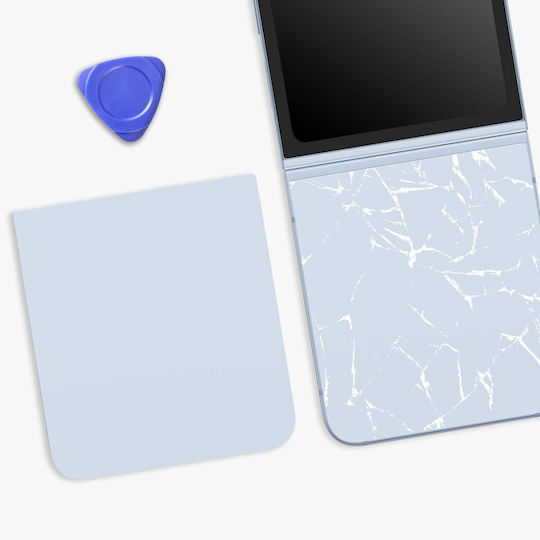 Clappio Lower Back Glass Galaxy Z Flip 6 Integrated Adhesive Light Blue