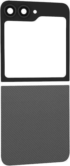 Clappio Upper Lower Back Glass Replacement Kit Galaxy Z Flip 6 Black