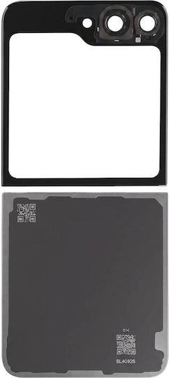 Clappio Upper Lower Back Glass Replacement Kit Galaxy Z Flip 6 Black