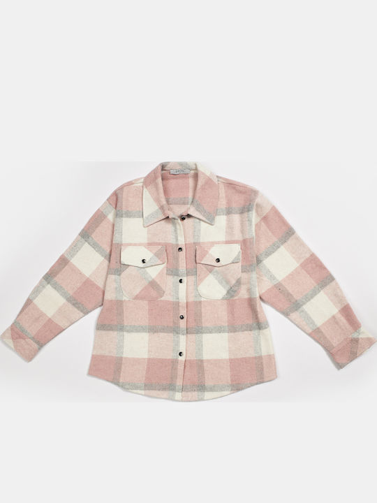 Kinder-Strickjacke Baumwolle Grau
