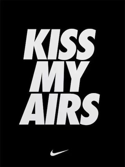 Poster Kiss My Airs Adidași Negri și Albi Snk136 40cm X 50cm Cadru Lemn Natural Bej
