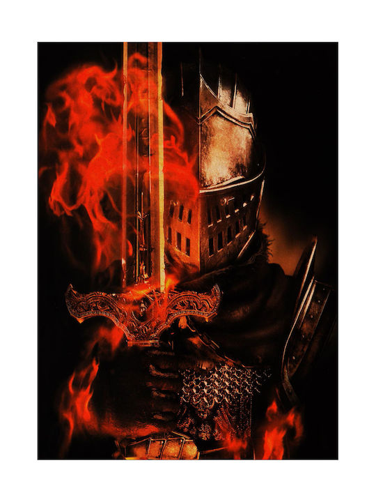 Gaming Poster Dark Souls Iii Gm2365 40cm X 50cm Κορνίζα Φυσικό Ξύλου Μπεζ