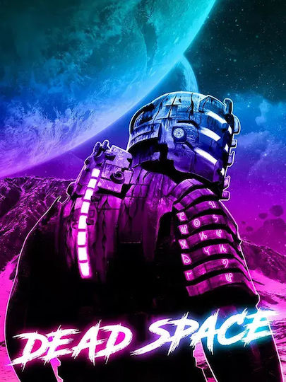 Gaming Poster Dead Space Gm101 40cm X 50cm Black Wooden Frame