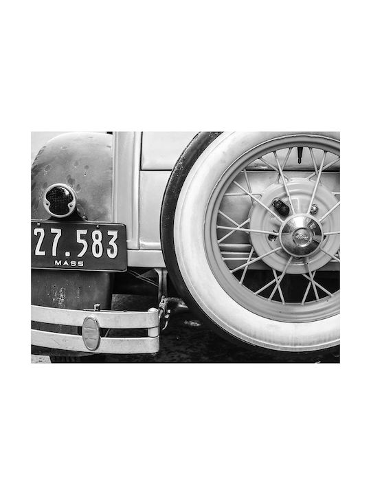 Poster Vintage Car I Pst2570 40cm X 50cm Premium Black Wooden Frame