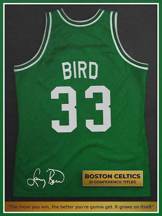 Poster NBA Boston Celtics LB SNK047 40cm x 50cm Premium Black Wooden Frame
