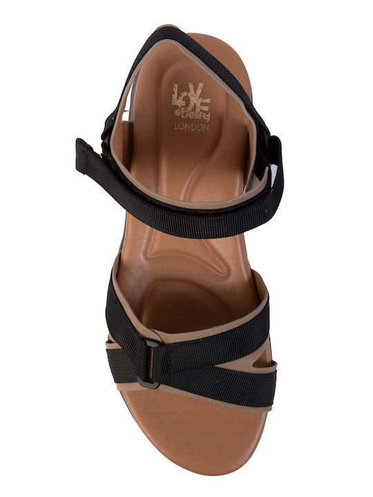 Γυναικεία Σανδάλια Flatforms Μαύρα