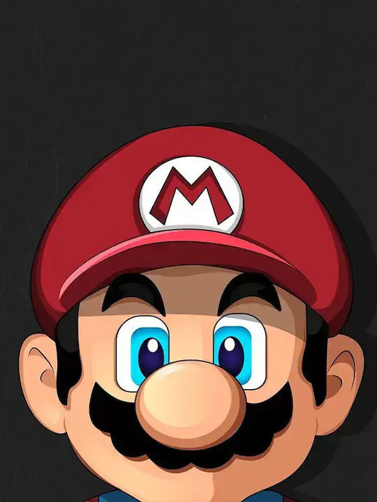 Gaming Poster Super Mario Gm003 40cm X 50cm Premium Μαύρο Ξύλινο Κάδρο