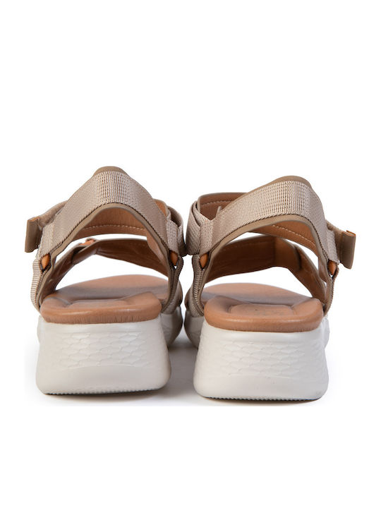 Women's Flat Sandals Flatforms Brown
