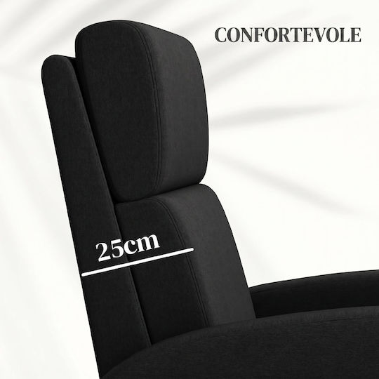 Scaun De Relaxare Relaxează-Te Cu Puf Negru 64x86x102cm