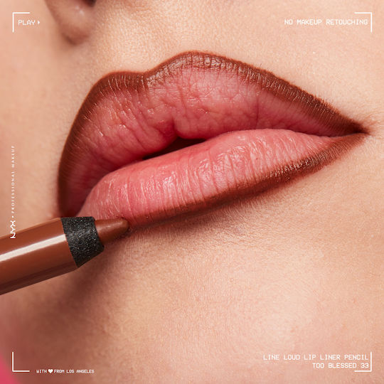 NYX Professional Makeup Line Loud Μολύβι Χειλιών 33 Too Blessed