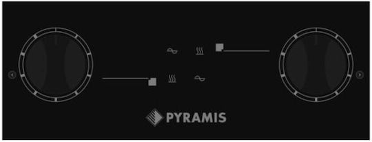 Pyramis PHC32213FMB Domino Κεραμική Εστία Αυτόνομη 29x51εκ.
