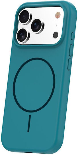 Силиконов Тънък Маг Калъф iPhone 16 6 1" Тюркоазен