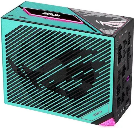 Asus ROG Thor Platinum III Hatsune Miku Edition 1200W Grünes Netzkabel Vollständig modulares 80 Plus Platin