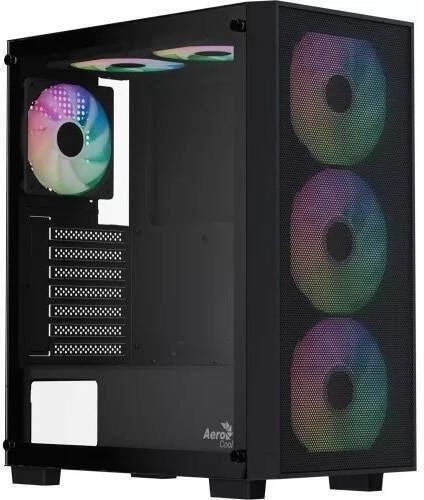 Aerocool B509A Flow-G-BK-v1 Gaming Middle Tower Carcasă PC cu Fereastră Laterală Neagră