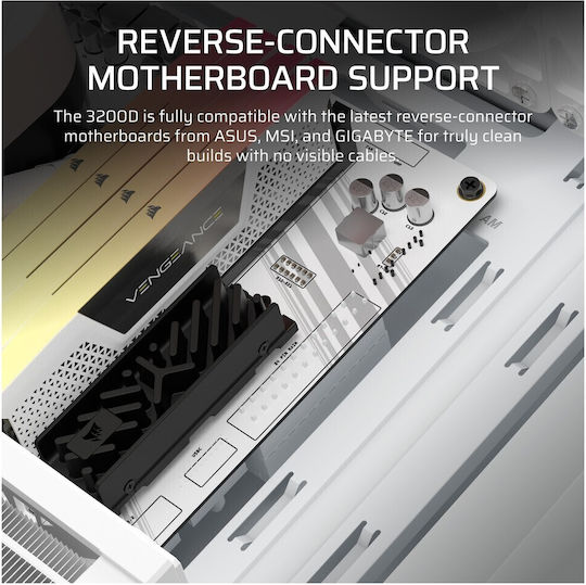 Corsair 3200D RS Midi Tower Κουτί Υπολογιστή Λευκό