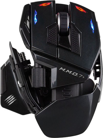 Mad Catz M.M.O. 7+ Безжична RGB Геймърска Мишка 26000 DPI Черна