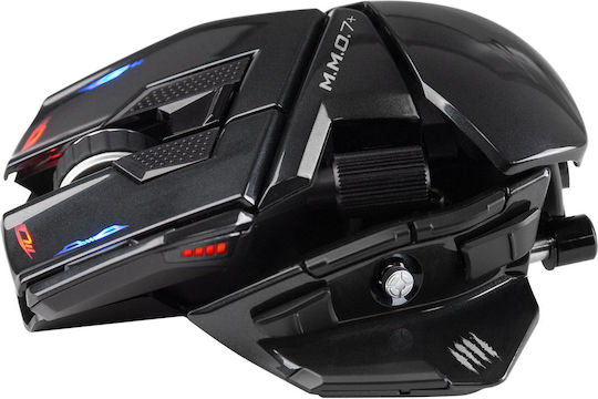 Mad Catz M.M.O. 7+ Безжична RGB Геймърска Мишка 26000 DPI Черна