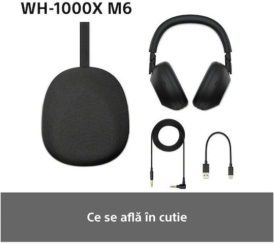 Sony WH-1000XM6 Wireless / Wired Over Ear Headphones with 30 Hours Playing Time and Quick Charge Sandstone