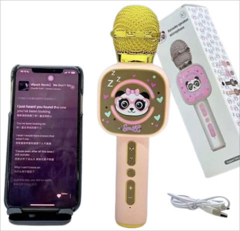 Μικρόφωνο Karaoke Ασύρματο X7 Ροζ
