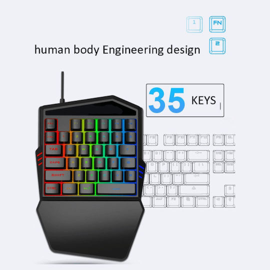 22352-600-50-05 Gaming Keyboard with RGB Lighting English US