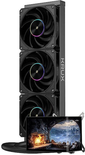 Krux HydroArc 360 Υδρόψυξη AIO CPU με 3 Ανεμιστήρες 120mm