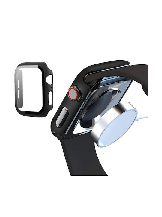 Tech-Protect Defense Plastic Case with Tempered Glass in Black for Huawei Watch Fit 5 Pro