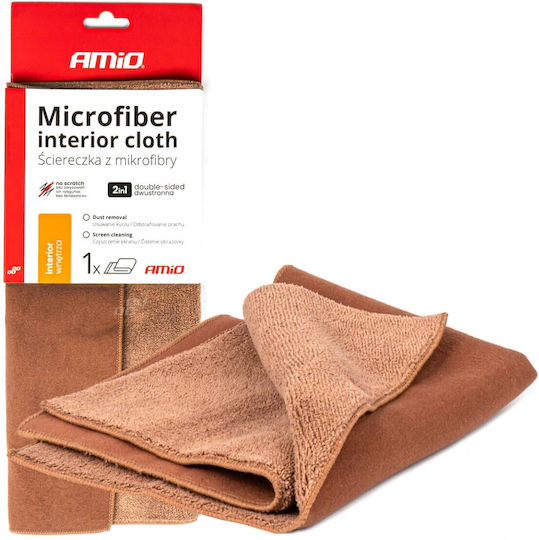 Mikrofasertuch 2 in 1 zur Reinigung von Auto-Innenbildschirmen 30 cm x 30 cm
