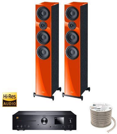 Heco Sound System 2 Package Magnat MC 400 + HECO Aurora 700 + Oehlbach Cable MCRORA700W 70W with Digital Media Player and Bluetooth White