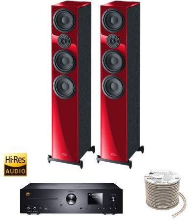 Heco Sound System 2 Package Magnat MC 400 + HECO Aurora 700 + Oehlbach Cable MCRORA700W 70W with Digital Media Player and Bluetooth White