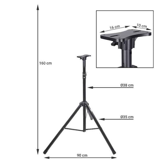 STAND4ME PA Speaker Tripod maximum height 210cm