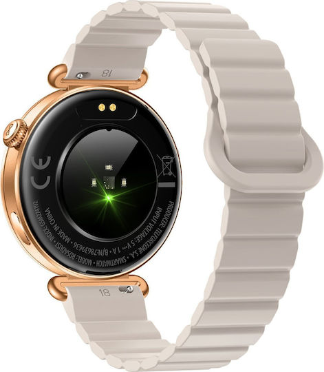 Forever SB-380 Aluminum 41mm Smartwatch with Heart Rate Monitor (Rosadust Rose Gold)