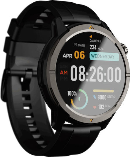 AGM Legion Smartwatch με Παλμογράφο (Μαύρο)
