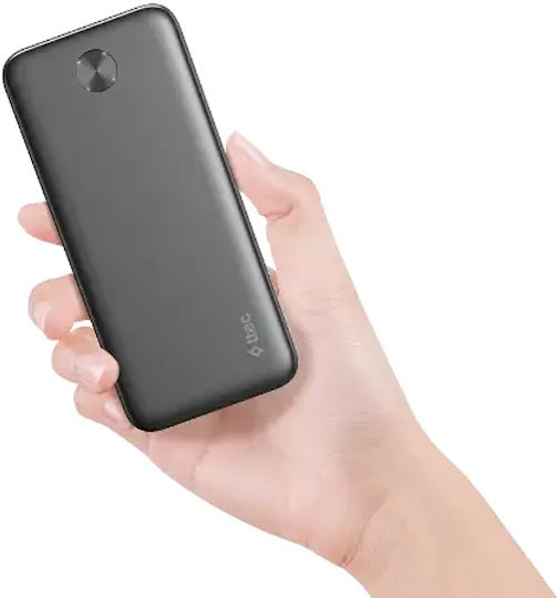 TTEC ReCharger Power Bank 20000mAh 10.5W mit 2 USB-A Ausgangsanschlüsse Schwarz