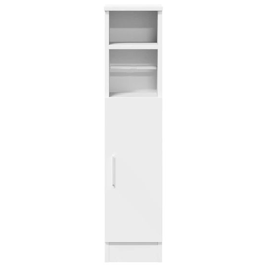 vidaXL Bathroom Column Cabinet Wall Hung M20.5xD22xH90cm White