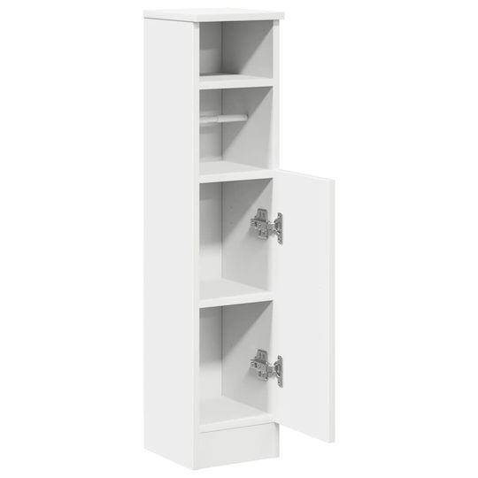 vidaXL Bathroom Column Cabinet Wall Hung M20.5xD22xH90cm White