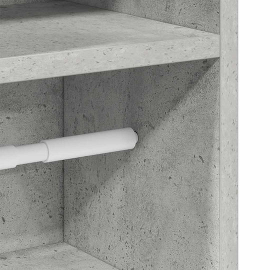 vidaXL Стенна Баня Колона 20.5x22x90см Сива