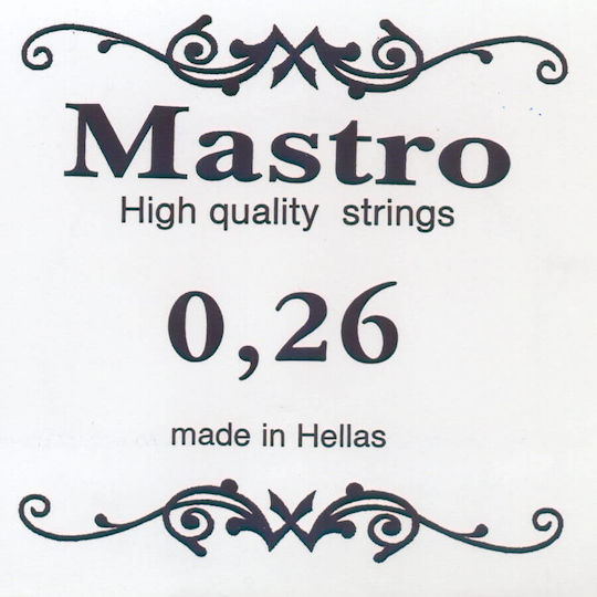 Mastro Μονή Silver Plated Χορδή για Μπουζούκι 020 - 046 Loop End