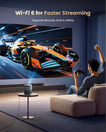 Wimius P61 Pro Mini Proiector LCD Full HD cu Lampă LED Wi-Fi și Difuzoare Încorporate