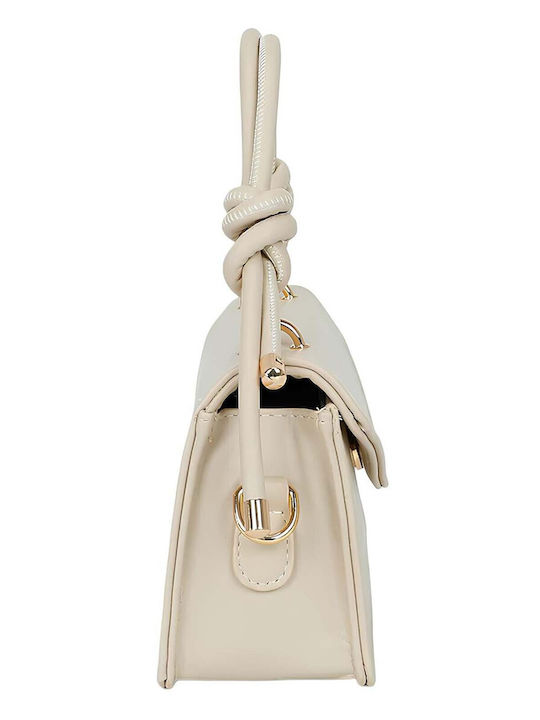 Gallantry Evening Bag Women Knotted Handle Adjustable Strap Beige
