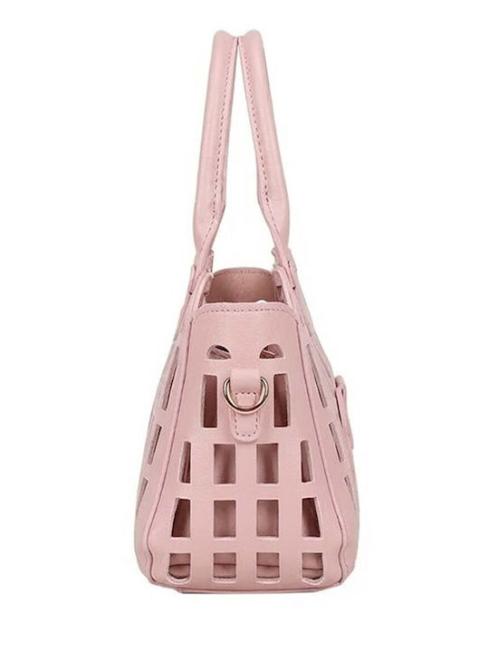 Gallantry Cabas Handbag Women Cut-out Designs Shoulder Strap Pink