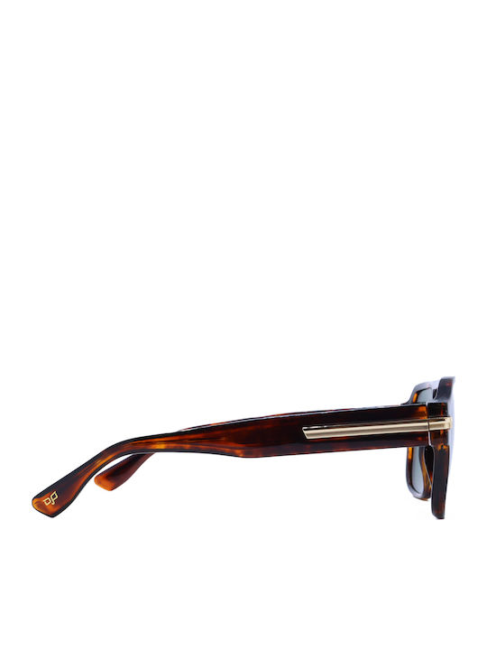 OJO Sunglasses Unisex Γυαλιά Ηλίου με Καφέ Σκελετό και Καφέ Polarized Φακό 28OTR33433