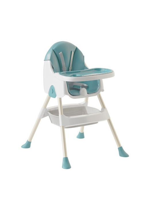 Alista Home Scaun Înalt De Masă Bebe Pliabil 3 În 1 Albastru