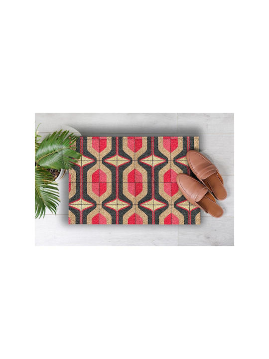 SteweHome Entryway Doormat Non-Slip Orange 70x45cm