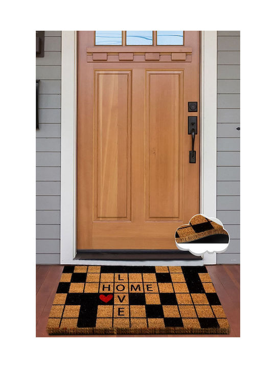 SteweHome Non-Slip Yellow Entrance Doormat 60x40cm