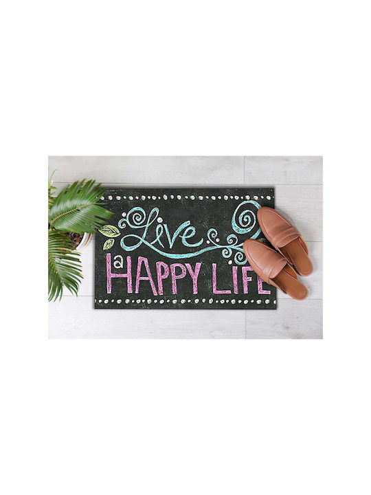 SteweHome Non-Slip Orange Entrance Doormat 70x45cm